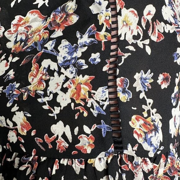 Collective Concepts Whimsical Blouse Black Floral 2XL - Picture 5 of 11